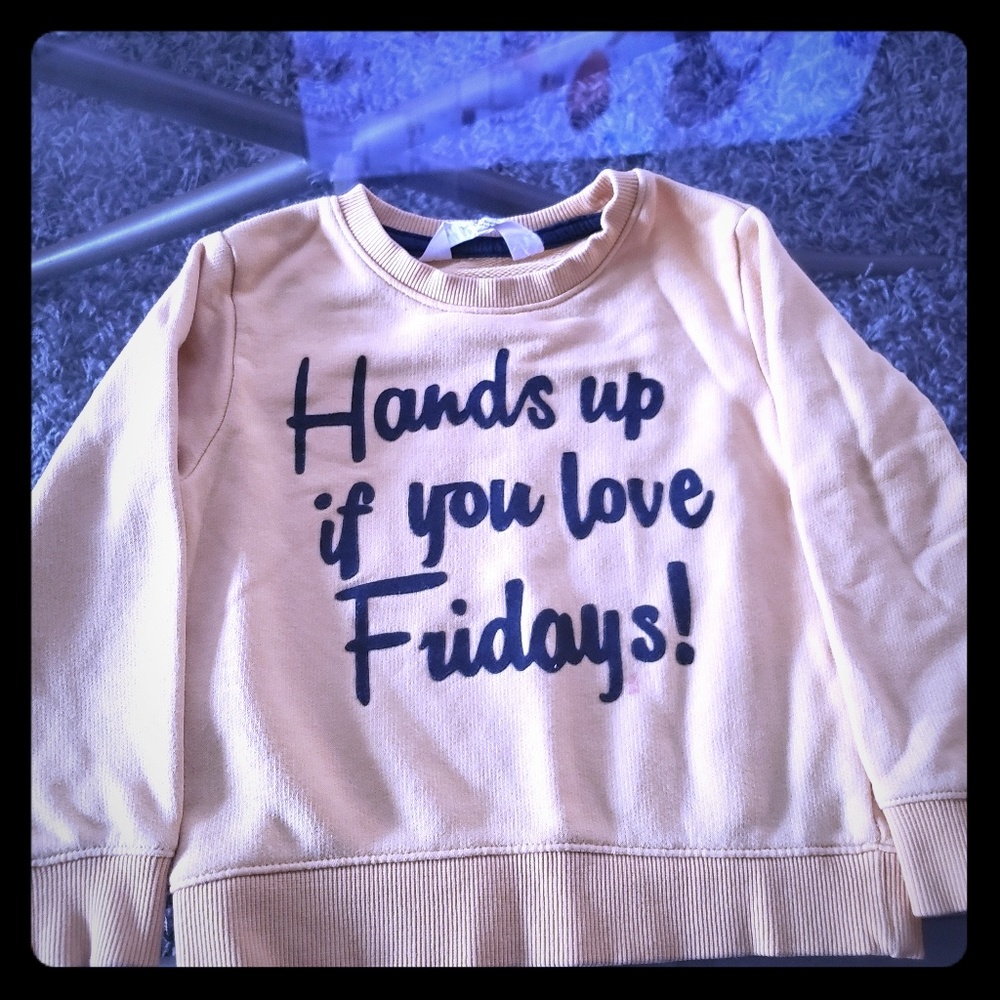 Yellow H&M Sweat Shirt. Too Cute!